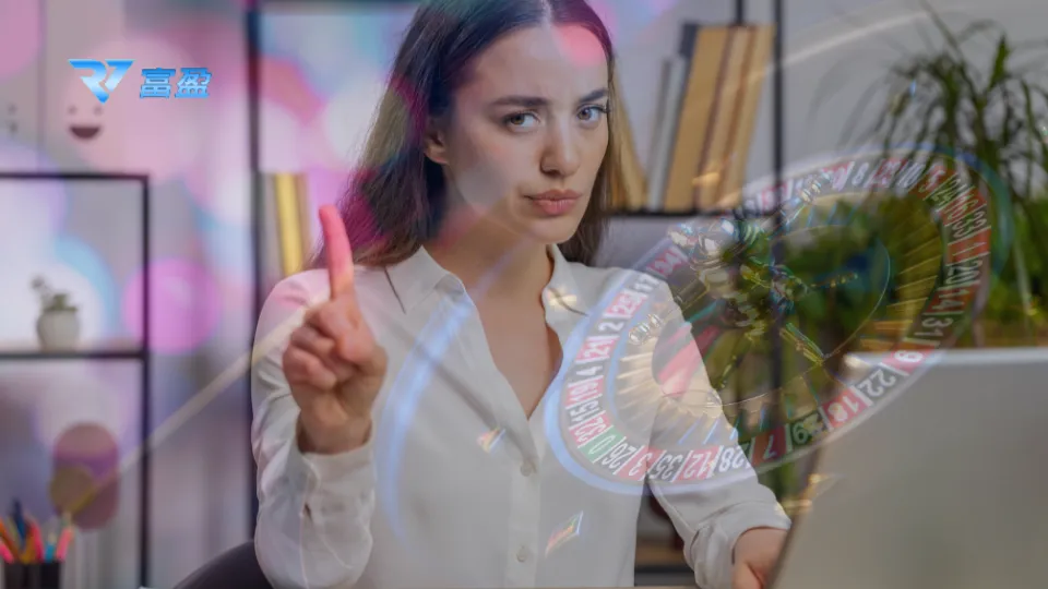 RV富盈娛樂城插圖,女性比手勢強調下注錯誤行為